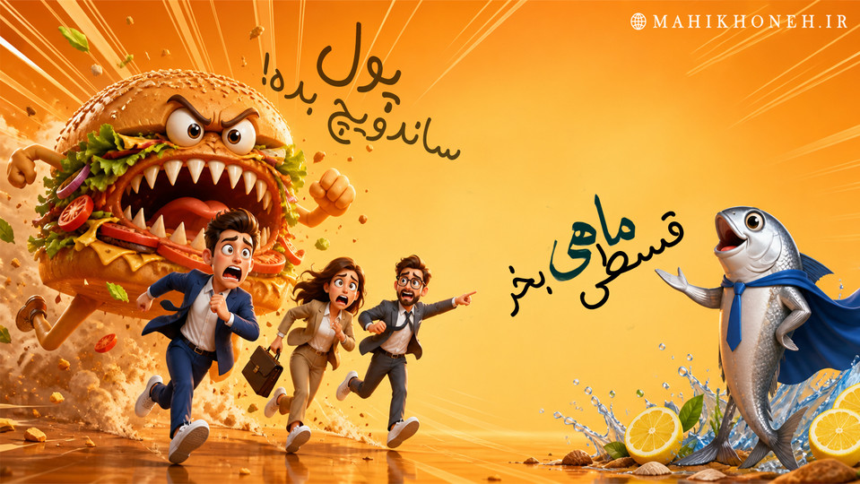 پول ساندویچ بده، ماهی قسطی بخر!